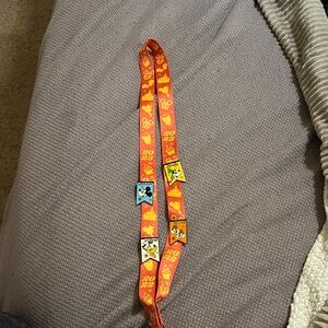 Disney 2023 Favorites Lanyard with Four retro style pins! Never been used!!